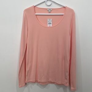 J.crew Mercantile Long Sleeve Fitted Scoop Neck  tee L